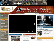 Tablet Screenshot of cheval-nature.com